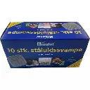 Minatol 10 stk ståluldssvampe med sæbe.webp