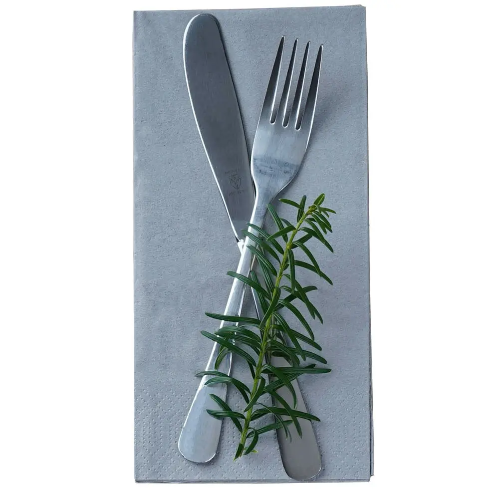 Middagsserviet, 40x40cm, 18fold, granitgrå, 3-lags, Duni 202862.webp