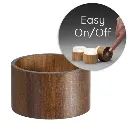 Lysestage, Led holder, valnødfarve, 3,3x5,7cm, mini, lampe, Duni 206434.webp