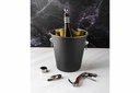Champagnespand, køler, Ø21x21cm, sort, rustfri stål, (1 stk.)