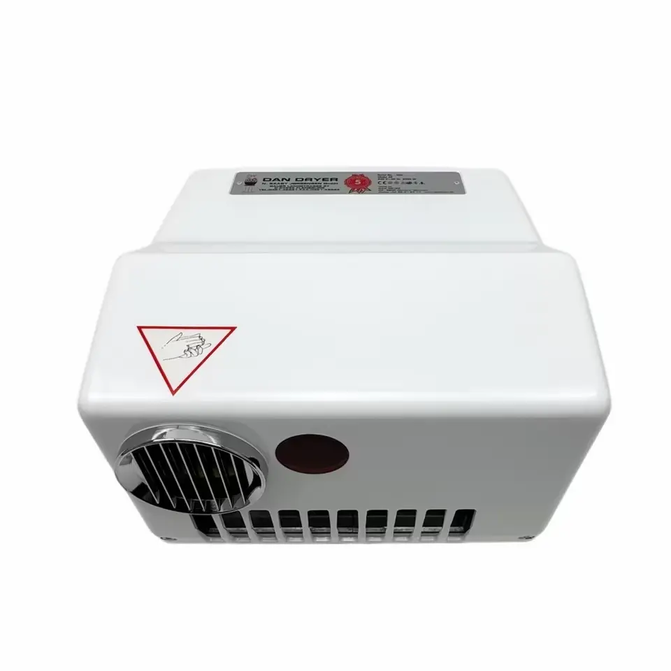 Elektrisk håndtørrer, hvid, hærværkssikret, Dan Dryer, AE.webp