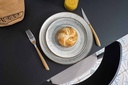 Desserttallerken, rund, Ø20cm, stentøj, støvet blå, SINTRA 2.0, (12 stk.)