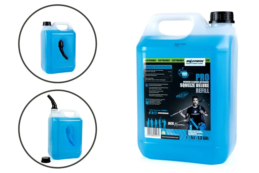 Vinduessæbe, 5 ltr, koncentreret gel, Squeeze Deluxe, Moerman 25147.webp