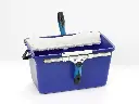 Vinduespudserspand med rist og holder, 18 liter, blå, Moerman 18089.webp