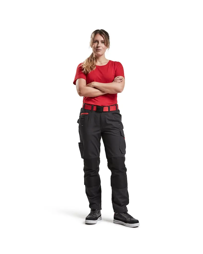 Blåkläder rød dame t-shirt 333410425600.webp