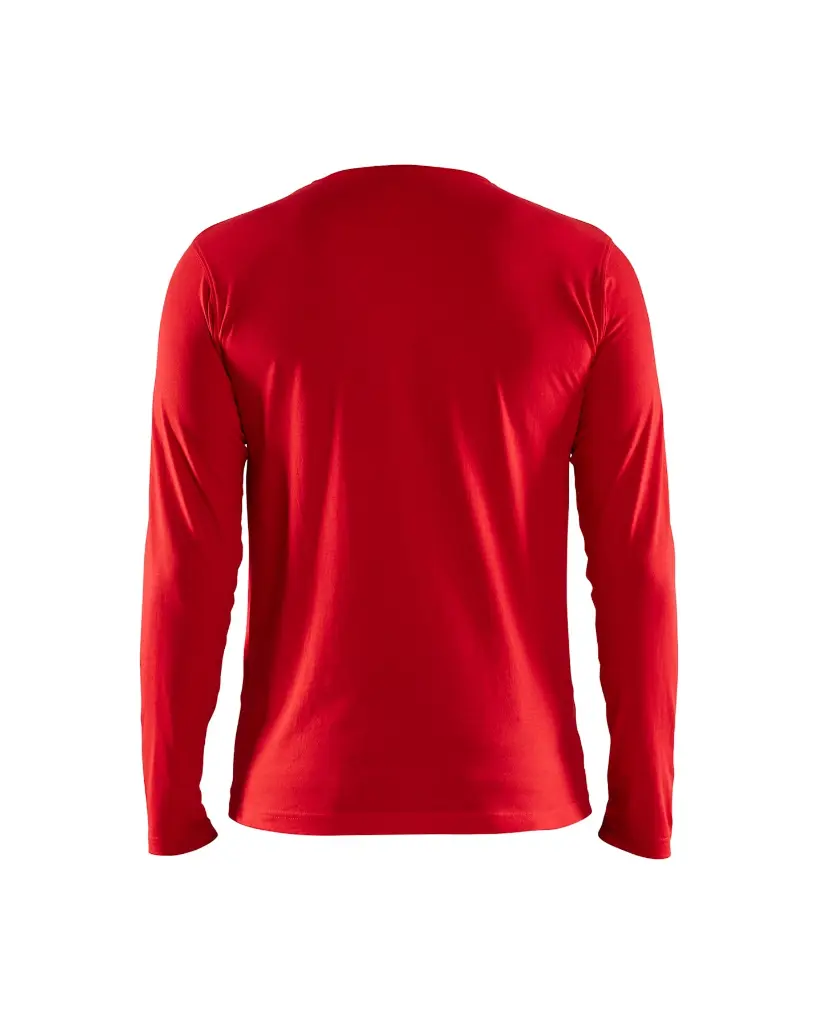 3500 Blåkläder rød T-shirt lang ærme.webp