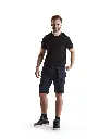 Service Shorts med sømlommer, Mørk MarineblåSort, Blåkläder.webp