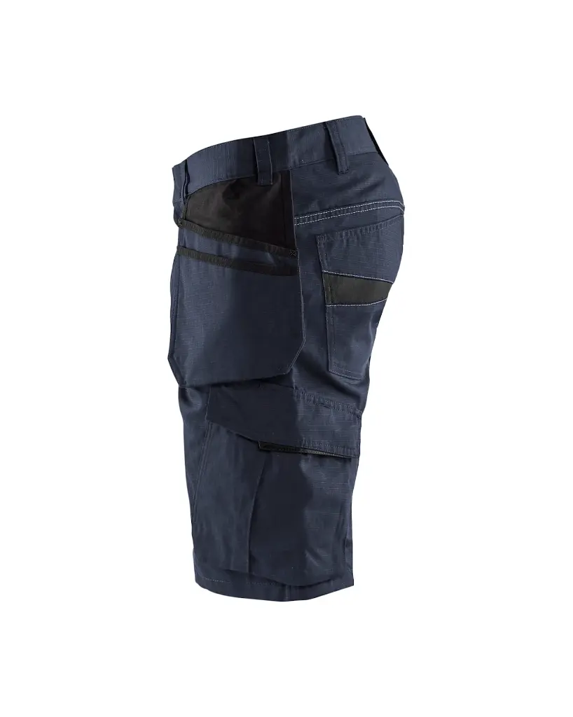 Service Shorts med sømlommer, Mørk MarineblåSort, Blåkläder.webp