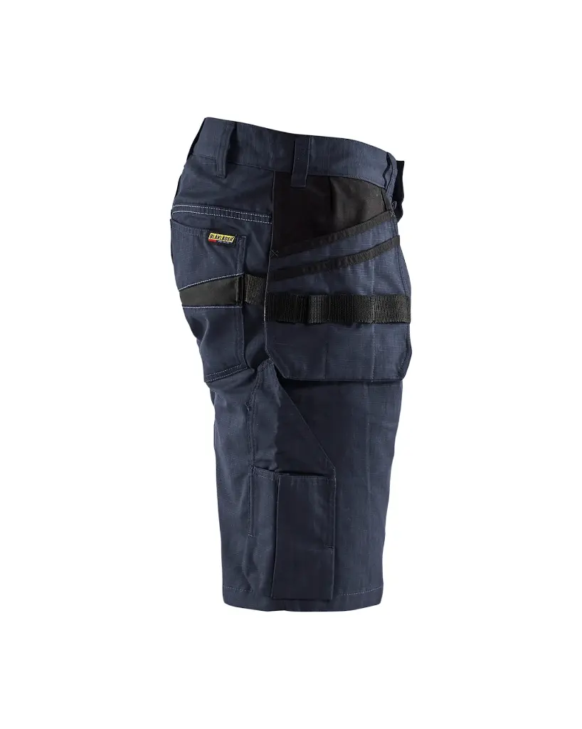 Service Shorts med sømlommer, Mørk MarineblåSort, Blåkläder.webp