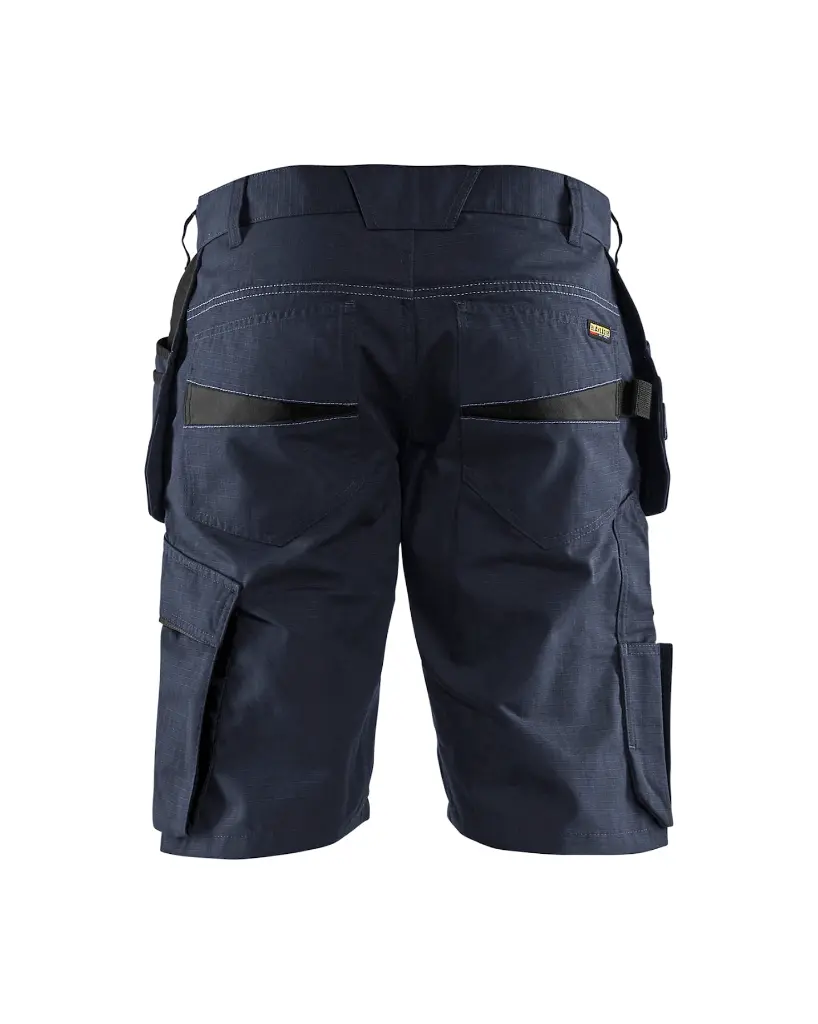 Service Shorts med sømlommer, Mørk MarineblåSort, Blåkläder.webp