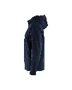 Hættetrøje full-zip, i farven Mørk Marineblåsort, Blåkläder.webp