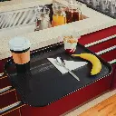 Thermohauser 3000243875 serveringsbakke melamin sort.webp