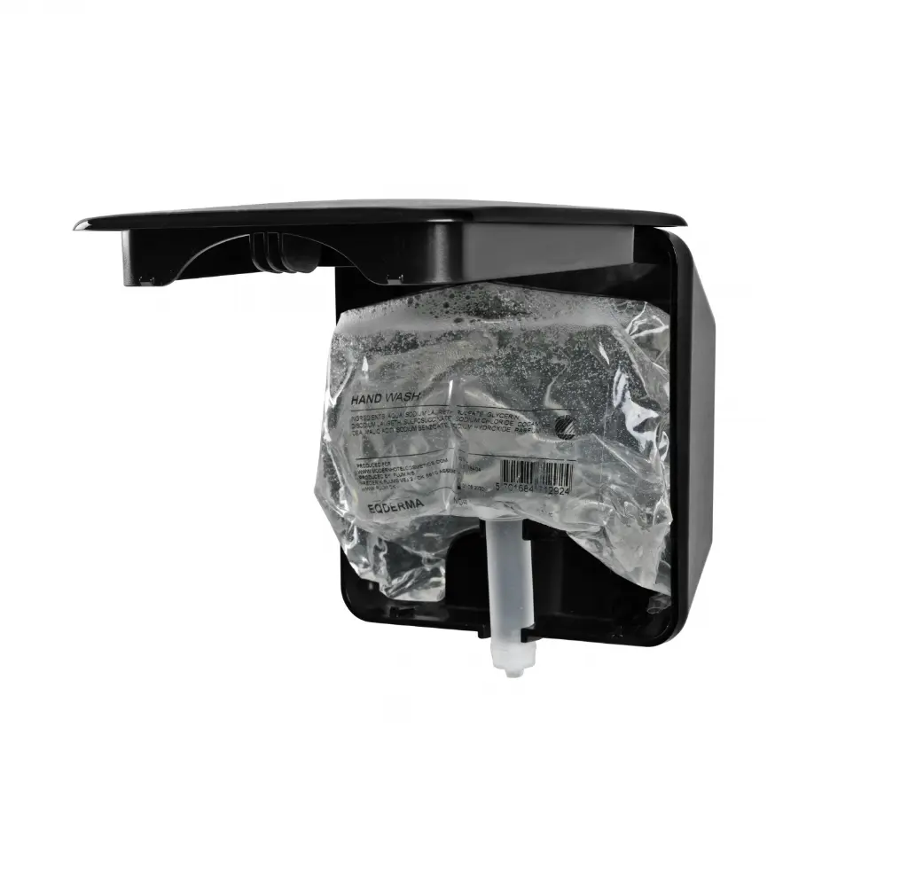 Dispenser, komplet, MOHOCO, Soap-In-A-Box, Hair & Body, sort.webp