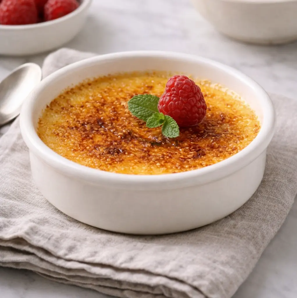 Creme brulee skåle, Ø14x3,5cm, hvid, stentøj, Regás.webp