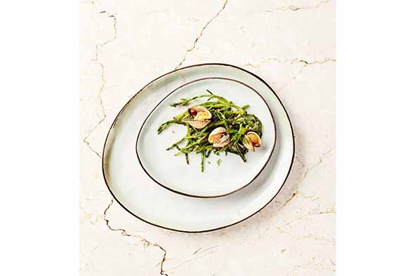 Frokosttallerken, hvid, oval, Ø19,5x16,5x2cm, melamin, ubrydelig, PLATO, (12 stk.)