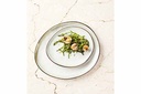 Frokosttallerken, hvid, oval, Ø19,5x16,5x2cm, melamin, ubrydelig, PLATO, (12 stk.)