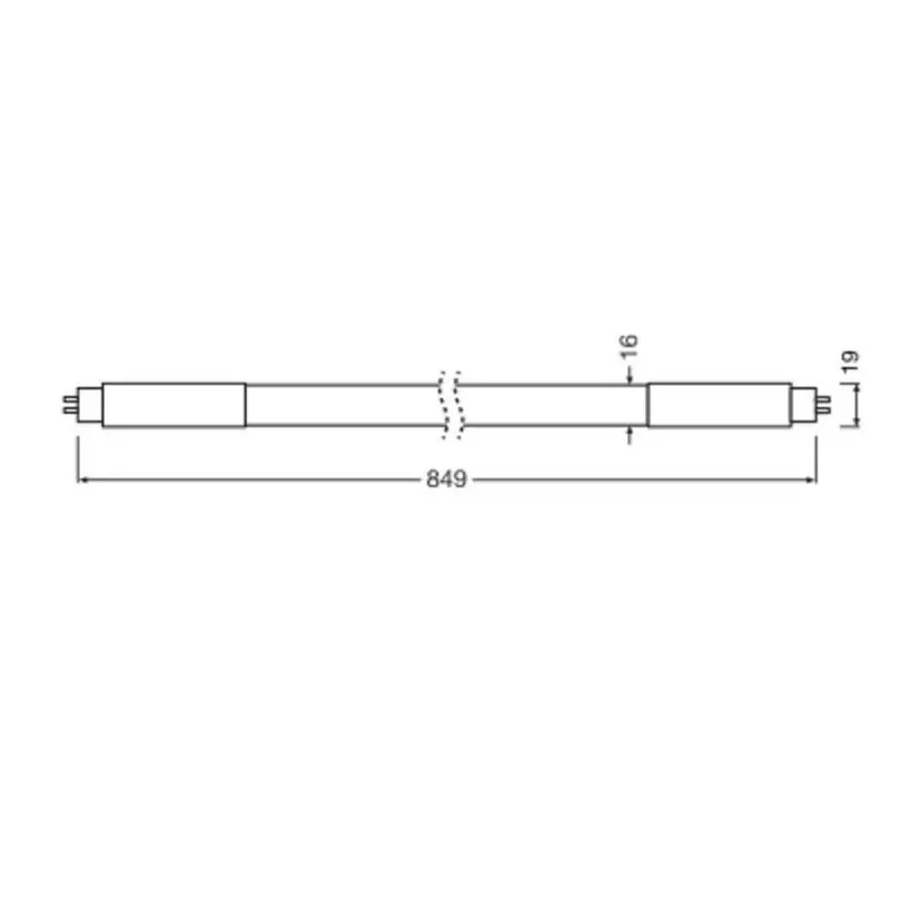 LED lysrør - T5 PFM AC HE 849mm, G13, 1550lm.webp