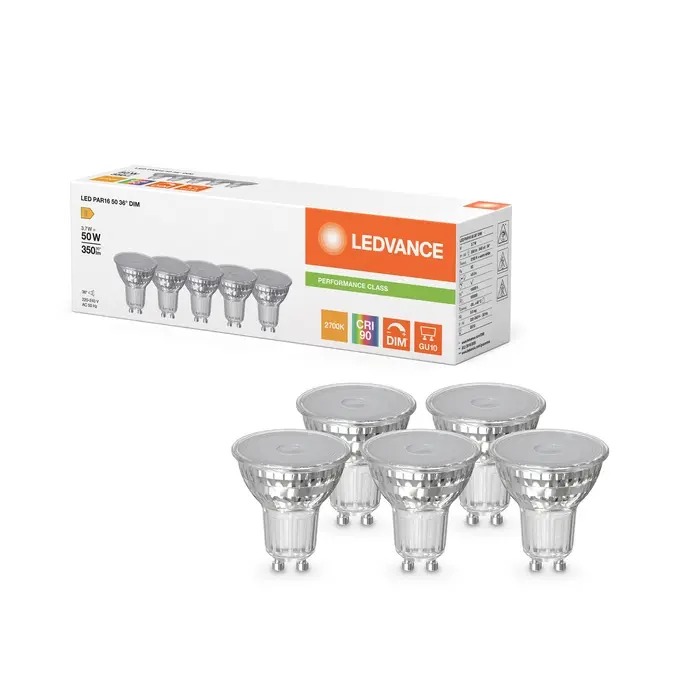 LED PAR16 50 36° DIM P 3.7W 927 GU10.webp