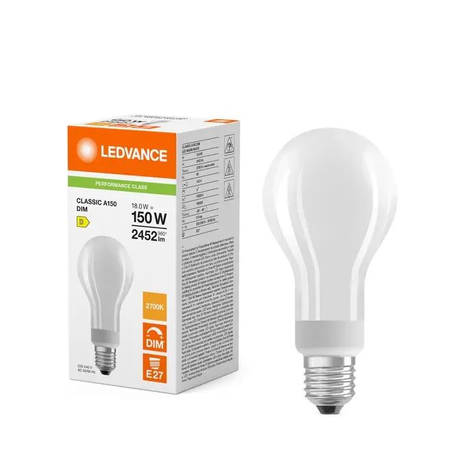 LED Classic A 150 Filament DIM P 18W 827 Frosted E27.webp