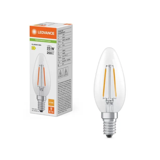 LED Classic B 25 Filament P 1.8W 827 Clear E14.webp