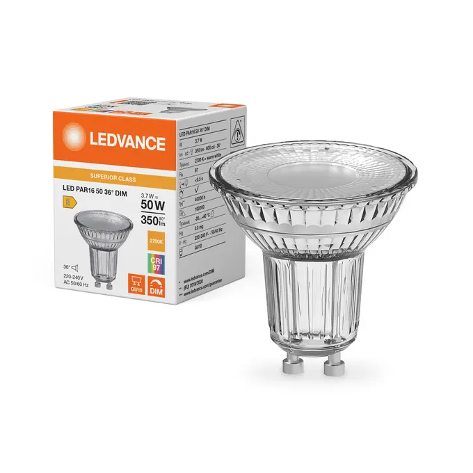 LED PAR16 50 36° DIM S 3.7W 927 GU10.webp