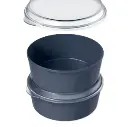 låg til genanvendelig plastskål, klar, Ø17,1x1,8cm, PP.webp