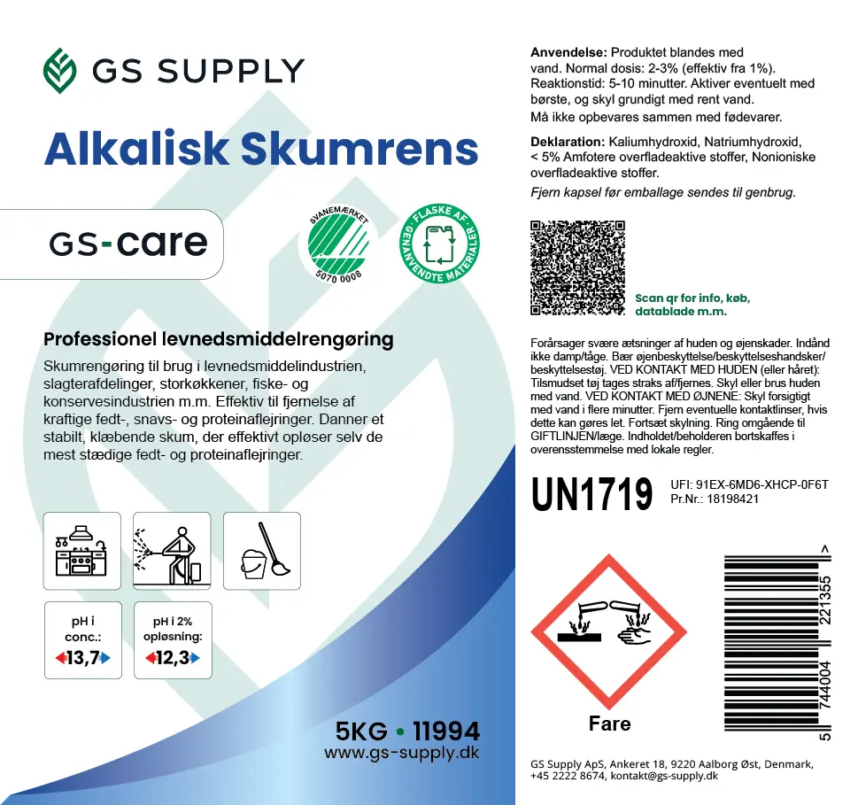 GS-Care Alkalisk_Skumrens_5kg_11994.webp