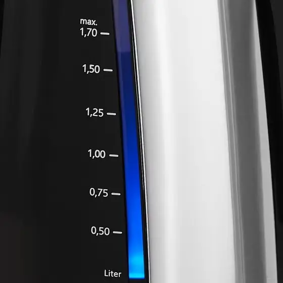 Elkedel, 1,7L, 2200W, sort, Melitta Aqua.webp