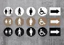 Toiletskilt Ø10 cm securit.webp