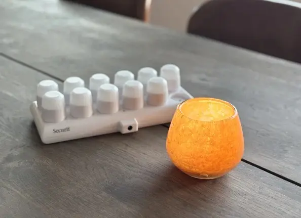 LUNA orange glasstager & LED lys.webp