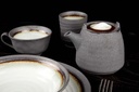 Krus uden hank, 15cl, Ø7x8cm, porcelæn, grå, STONE, (6 stk.)