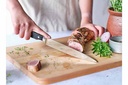 Kødkniv, kokkekniv, 20,5cm, rustfri stål, sort, DELISH, (1 stk.)