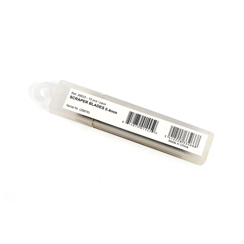 Blade til glasskraber, 10 cm, 0,4 mm med single edge, Moerman.webp