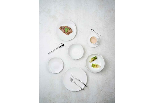 Middagstallerken, hvid, Ø24cm, porcelæn, FESTIVO, (12 stk.)