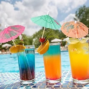 Drinksparasoller, 80mm, assorterede farver.webp