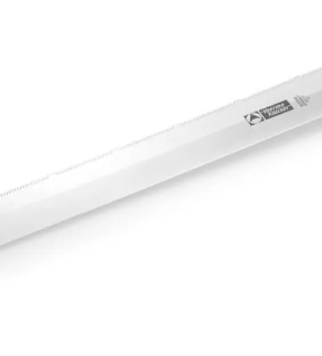 Bagerkniv, 26 cm, rustfrit stål, flad og savtakket klinge på begge sider.webp