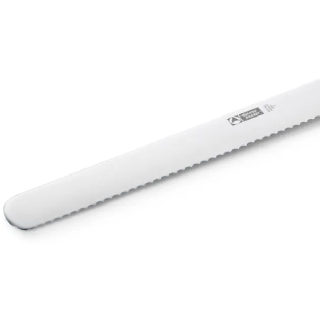 Bagerkniv, 36cm, rustfrit stål, takket på den ene side.webp
