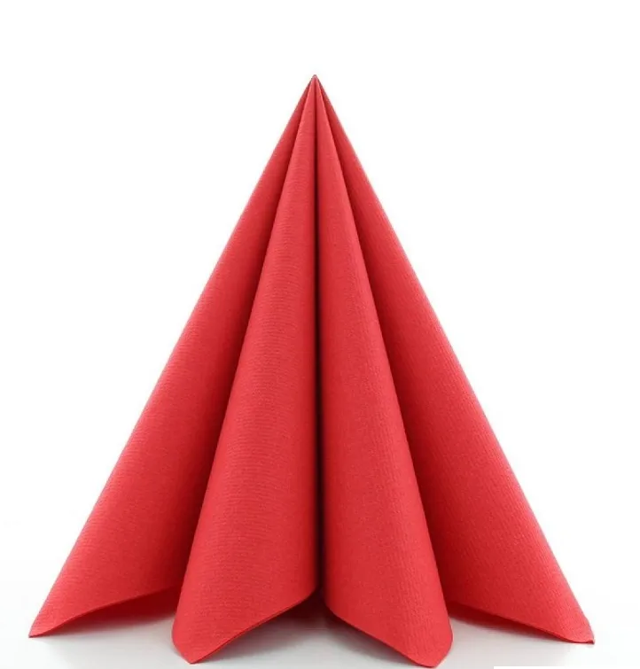 Airlaid 40x40cm rød middagsserviet.webp