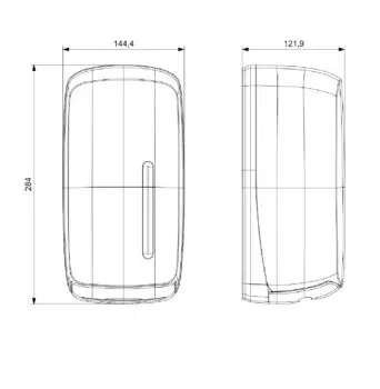 Papirdispenser til Z-fold toiletpapir, GS-Basic.webp