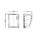 Autocut papirdispenser - GS-Basic - Tegning.webp
