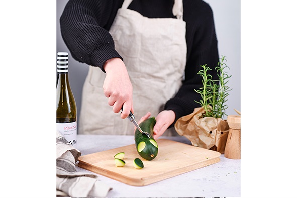 Parisiennejern, melon kuglejern, rustfri stål, sort, (1 stk.)