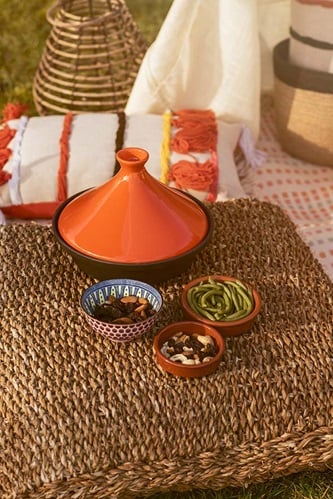Ramekin, skåle til crème brûlée, Ø12x3cm, stentøj, rød/brun, (12 stk.)