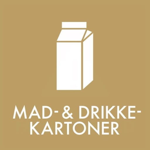 [11042] Piktogram til mad- og drikkekartoner, 12x12cm, brun, folie, selvklæbende, (1 stk.)
