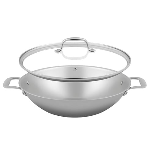 [17814] Wok, med glaslåg, Green cooking+, SOLA, 32cm, (1stk.)