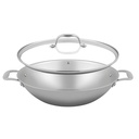 Wok, med glaslåg, Green cooking+, SOLA, 32cm, (1stk.)