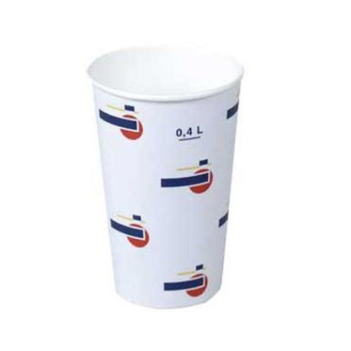 Papbæger, 400ml, Fastline, Ø90x130mm, Kolddriksbæger, (1000 stk.)