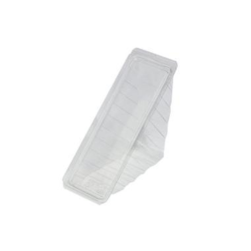 [17841] Sandwichbakke, 180x68x80mm, til 3 skiver, med Låg, PET, Klar, (500 stk.)