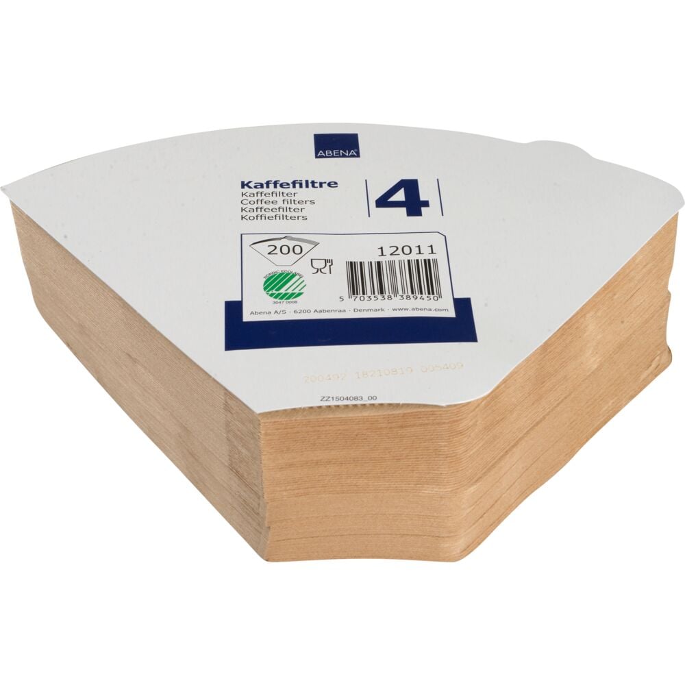 [11048] Kaffefilter, 1X4, ubleget, (2400 stk.)