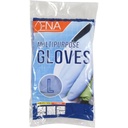 Latexhandske, L, blå, pudderfri, med velour, anatomisk formet, ENA, (12 par.)