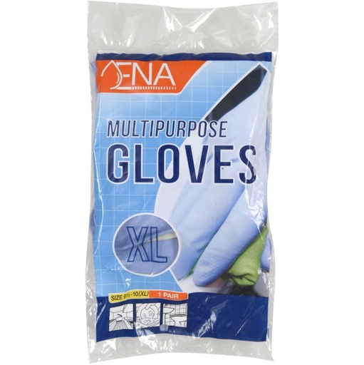 [11052] Latexhandske, XL, blå, pudderfri, med velour, anatomisk formet, ENA, (12 par.)